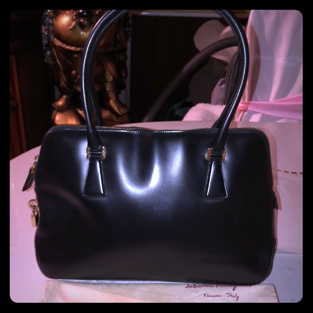 Ferragamo lil black bag